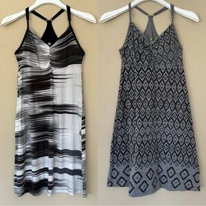 Bundle of 2 Dakini Women S Strappy Babydoll Dress Built in Bra Y2K Black Racer